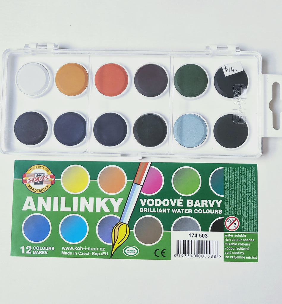 Analinky Watercolour box of 12