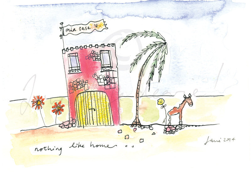 Mia Casa- Print by Janie Nott