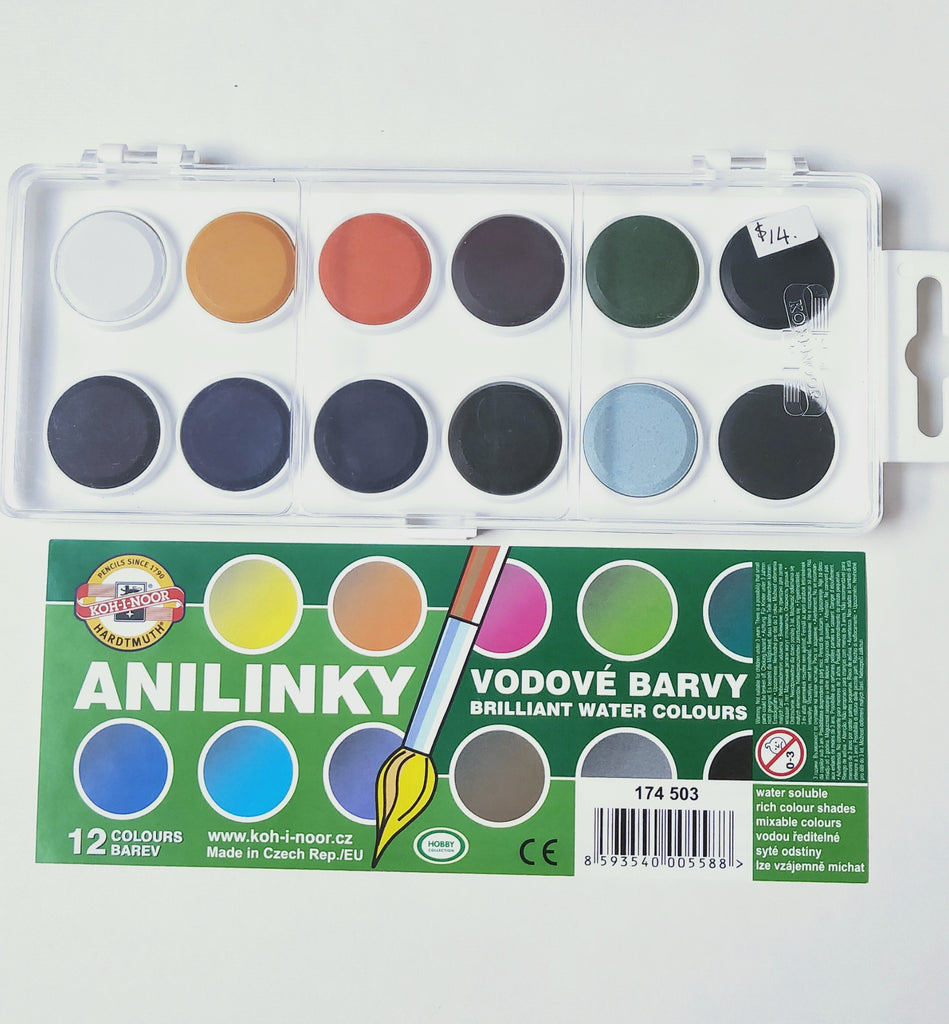 Analinky Watercolour box of 12