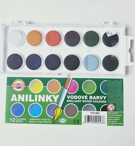 Analinky Watercolour box of 12