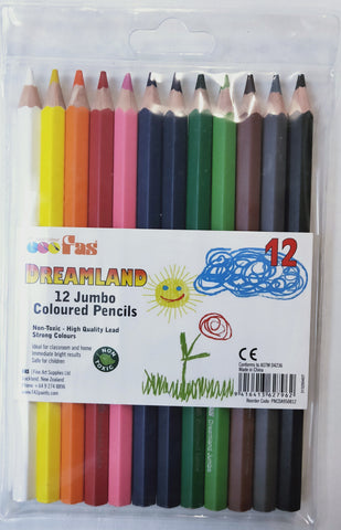Dreamland Jumbo Coloured Pencils 12's