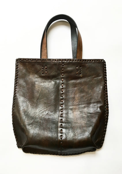 Leather handcrafted handbag