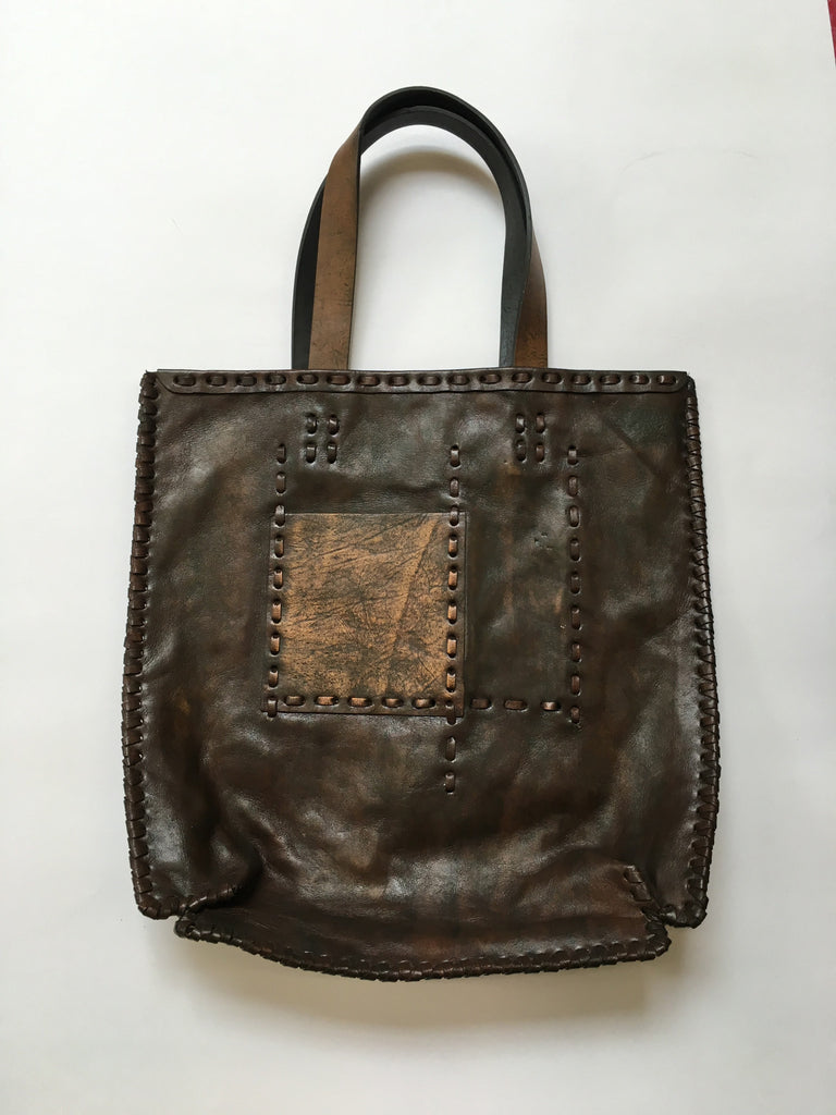 Leather handcrafted handbag